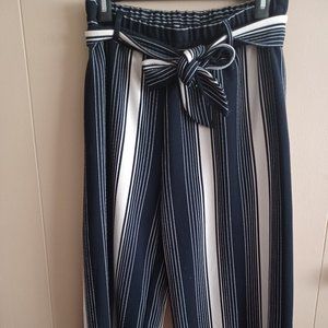 Lipslide stripped flare out pants